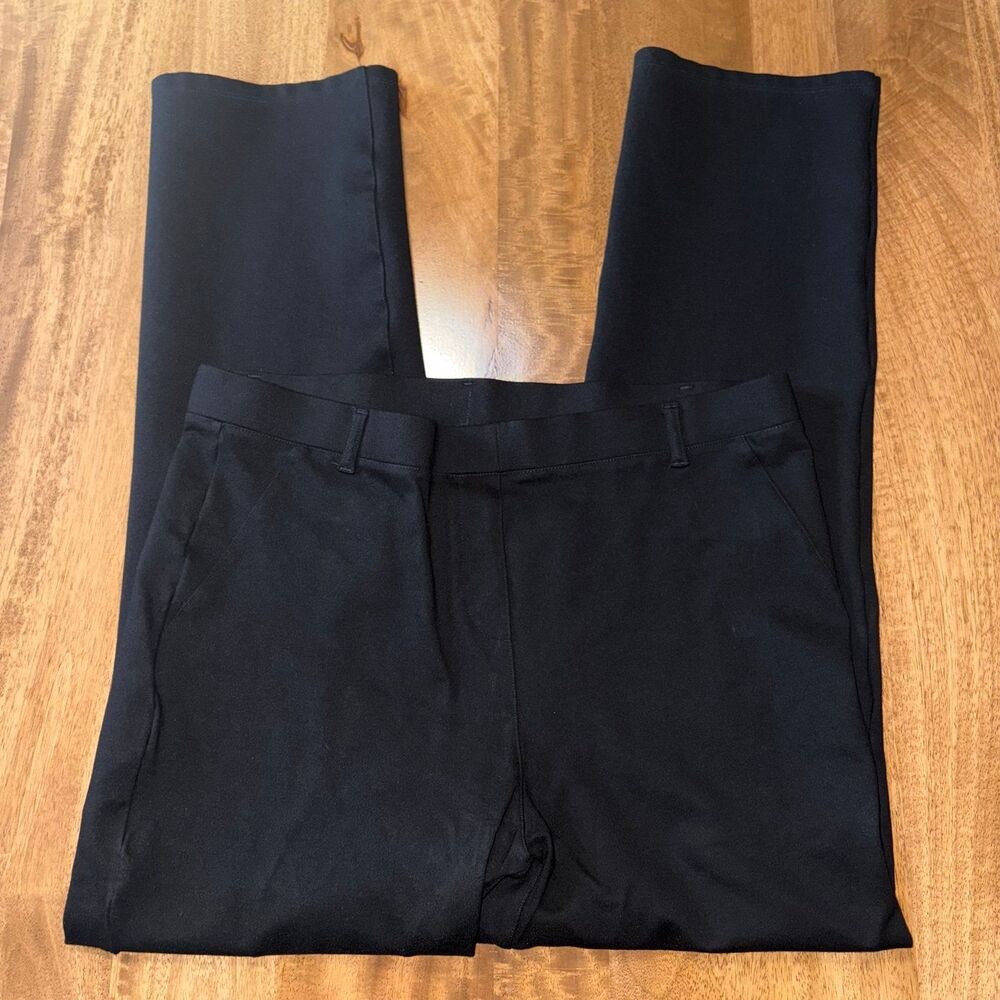 Quince Women’s Pants XL Black High Rise Stretch Comfort Fit 34x29